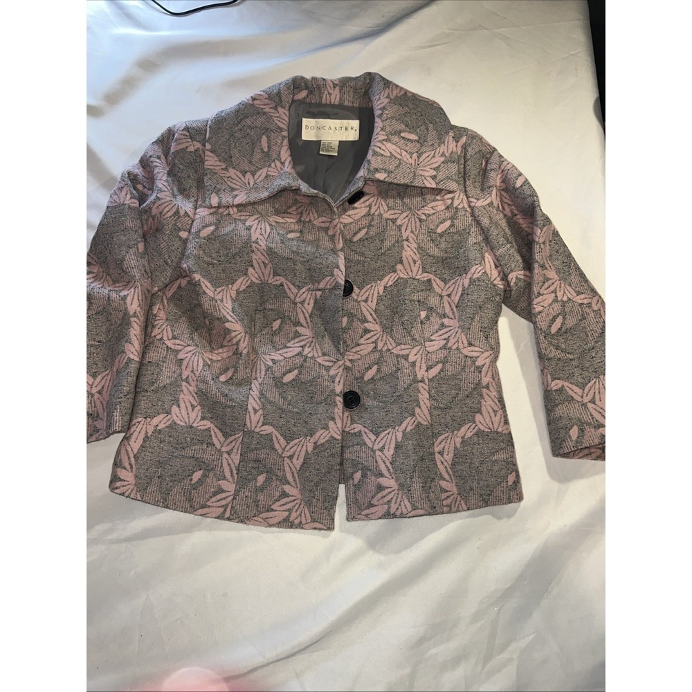 Vintage Doncaster Womens Glam Cropped Jacket Size‎ 8 Boho Cute With Jeans 358